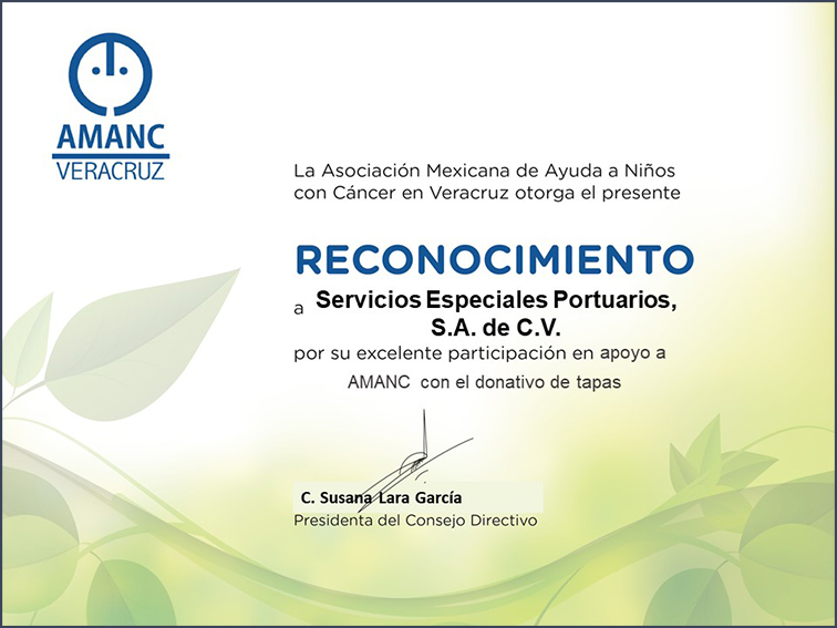 Reconocimiento AMANC