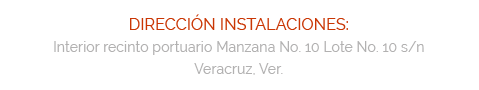 Ubicación de las instalaciones